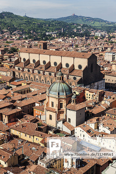 Aerial view of old town