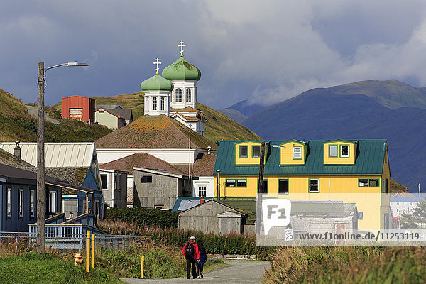 Russisch-orthodoxe Kirche  Insel Unalaska  Aleuten  Alaska  Vereinigte Staaten von Amerika  Nordamerika