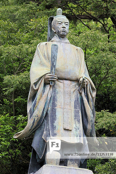 Shimadzu Tadoyoshi Statue Tanshoen Garden Kagoshima City Kyushu Island Japan Asia