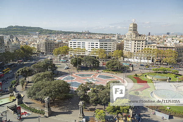 Placa de Catalunya  Barcelona  Katalonien  Spanien  Europa