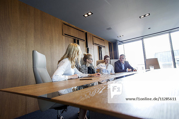 Business people having a meeting in board room