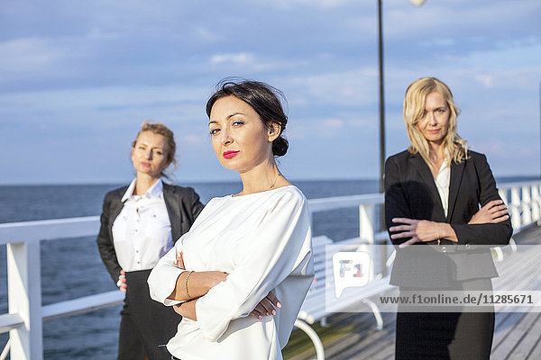 Group of businesswomen outdoors