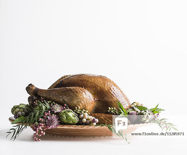 Whole roasted turkey