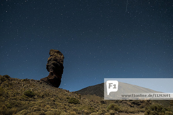 Spanien  Teneriffa  Teide Nationalpark  Sternenhimmel
