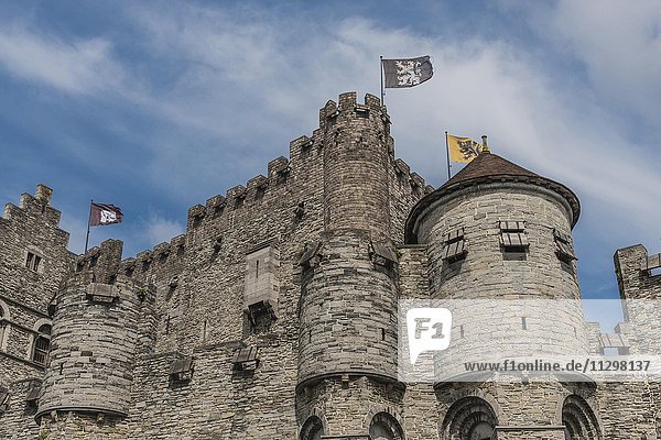 Burg Gravensteen  Gent  Flandern  Belgien  Europa