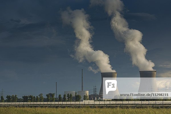 Atomkraftwerk Gundremmingen  Schwaben  Bayern  Deutschland  Europa