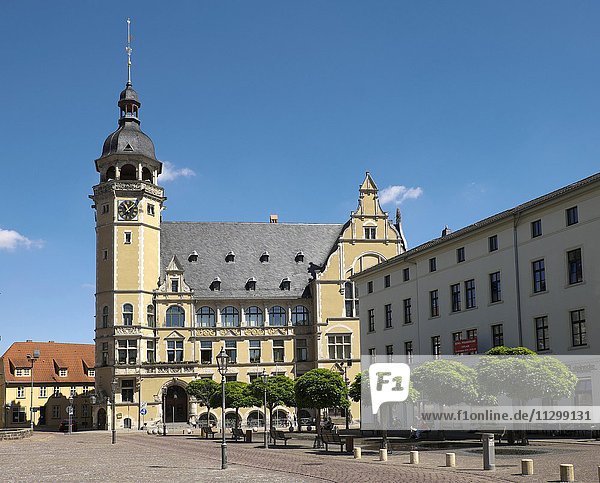 Rathaus  Marktplatz  Bachstadt Köthen  Sachsen-Anhalt  Deutschland  Europa
