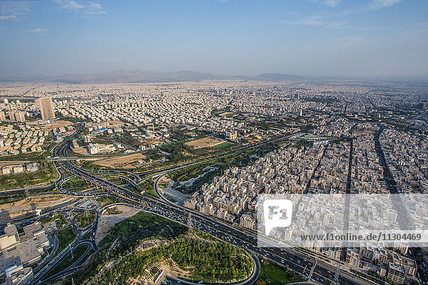 Iran  Teheran City  Teheran city from Milad Tower.