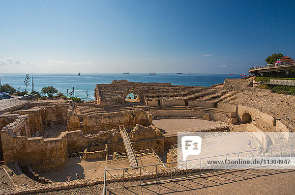 Spain Catalonia Tarragona City Roman Amphitheatre UNESCO World Heritage