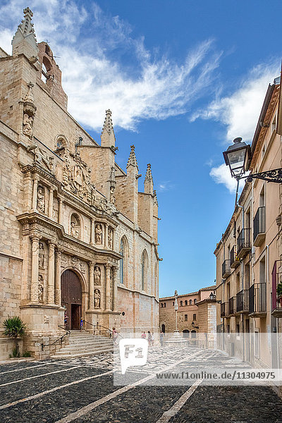 Spanien  Katalonien  Provinz Tarragona  Stadt Montblanch  Kirche San Maria la Major  Barock