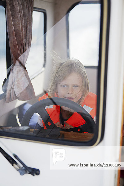 Girl in boat