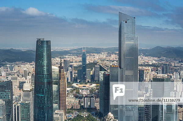 China Guangdong Province Guangzhou City Wuyang New Town International Financial Center and East Tower