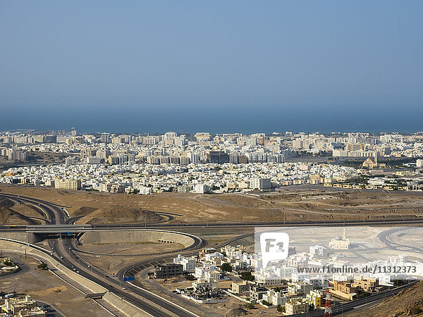 Oman  Blick über die Stadt Muscat