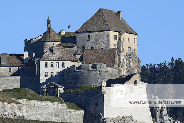 Castle  Château de Joux  La Cluse et Mijou  Pontarlier  Doubs Department  France