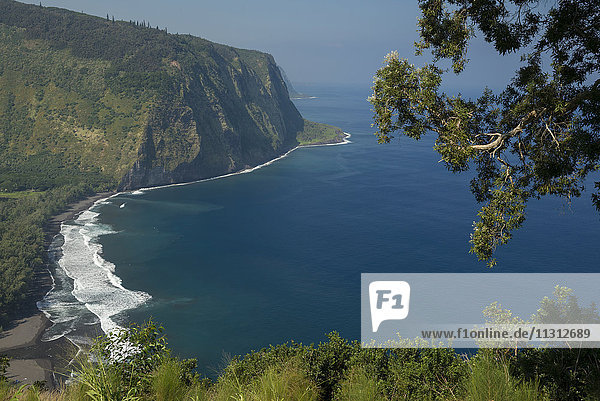 USA  Vereinigte Staaten  Amerika  Hawaii  Big Island  USA  Vereinigte Staaten  Amerika  Hawaii  Big Island  Northern Island  Waipio Valley  Lookout