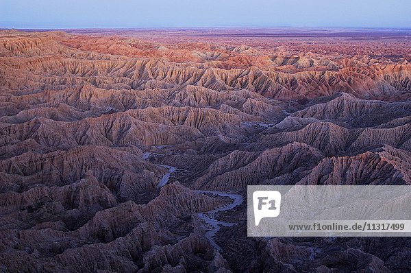 USA  Kalifornien  Font's Point  Anza Borrego  Wüste  State Park  Badlands  Landschaft  Wüstenlandschaft  Natur  Wüste