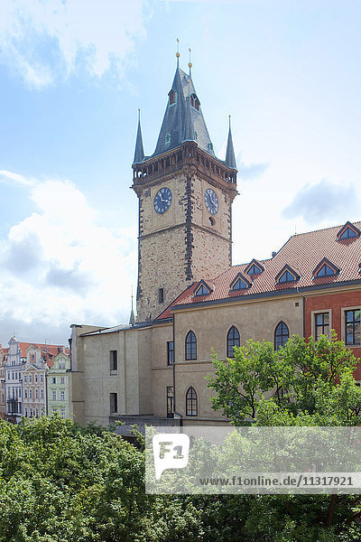 Tschechische Republik  Prag - Rathausturm am Altstädter Ring