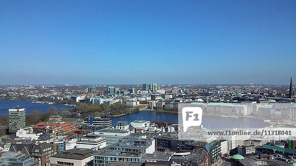 Hamburg  view over the city