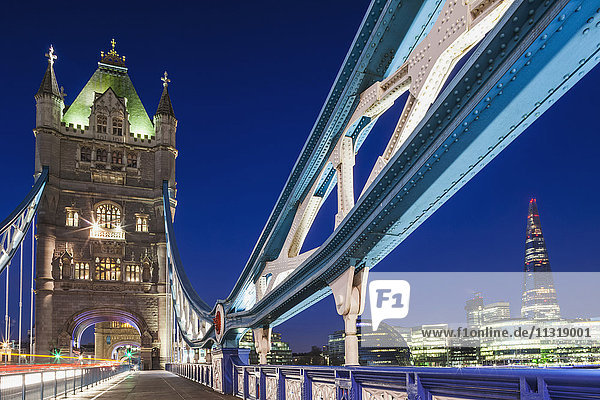 England  London  Tower Bridge and The Shard