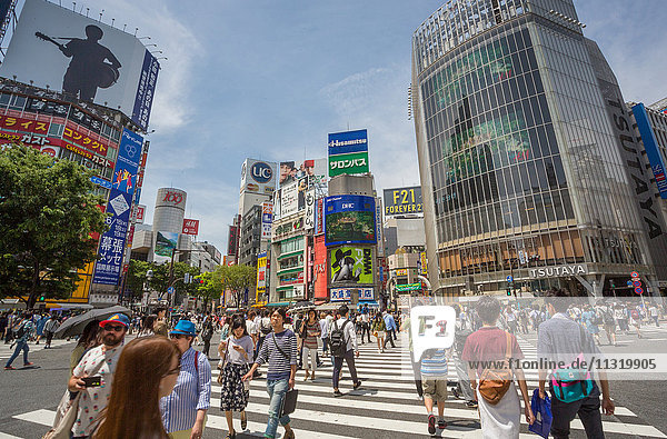 Japan Tokyo City Shibuya Station Hachiko Crossing