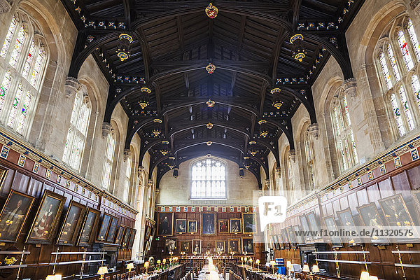England  Oxfordshire  Oxford  Christ Church College  Speisesaal der Großen Halle