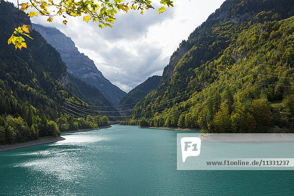 Mapragg reservoir in the canton of St. Gall