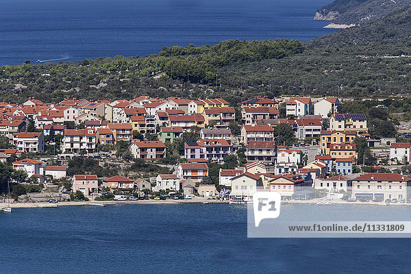 View to port Cres island of Cres Croatia Kvarner bay