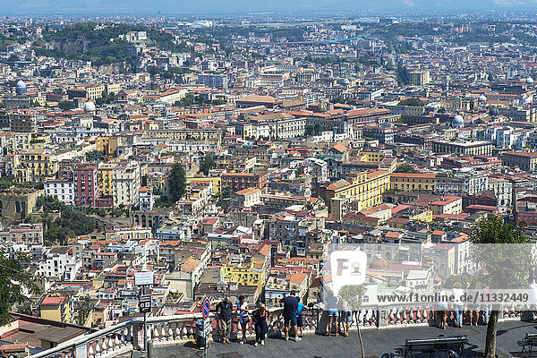 Italien  Kampanien  Neapel  Stadtbild vom Castel Sant'Elmo