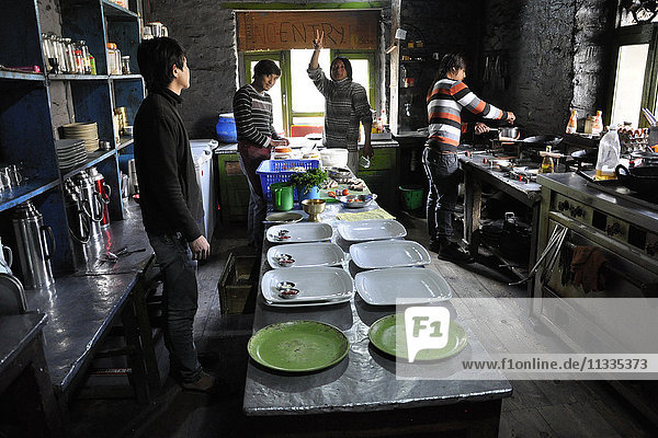 Nepal  Mustang  Küche