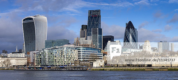 City of London Square Mile Panorama  London  England  Vereinigtes Königreich  Europa