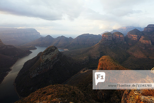 The Three Rondavels Lookout  Blyde River Canyon Nature Reserve  Mpumalanga  South Africa  Africa