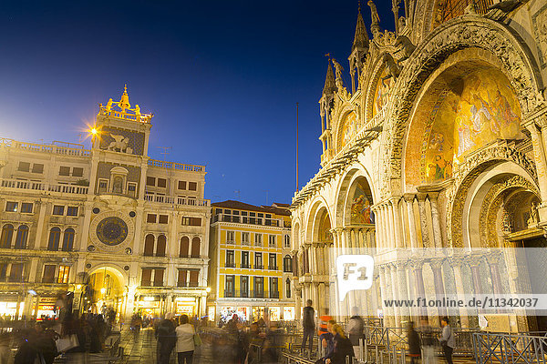 Markusdom  Markusplatz  Venedig  UNESCO-Weltkulturerbe  Venetien  Italien  Europa