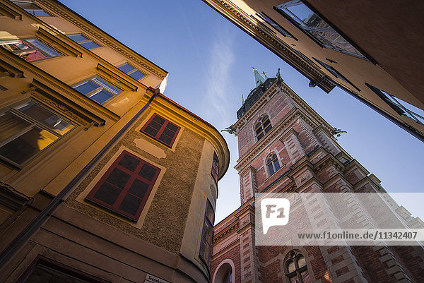 Historic buildings in Gamla Stan  Stockholm  Sweden  Scandinavia  Europe