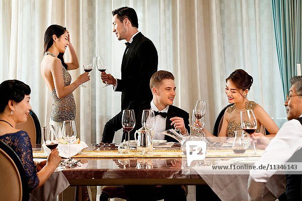 Business people dinner