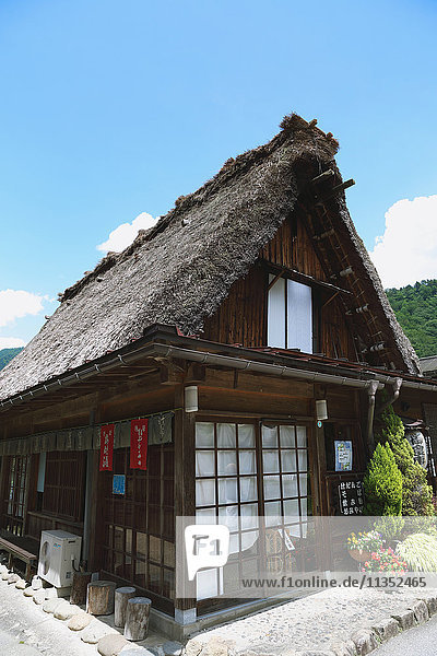 Traditionelles japanisches Dorf in Shirakawa-go  Präfektur Gifu  Japan