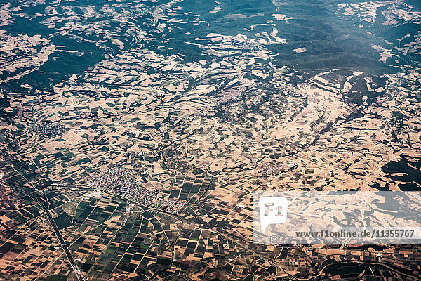 Luftaufnahme des griechischen Festlandes