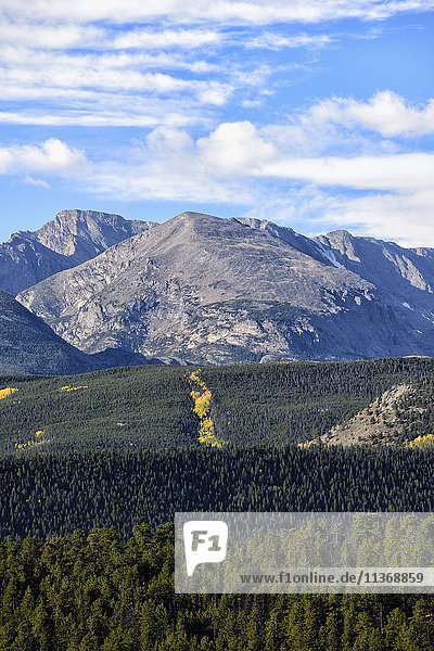USA  Colorado  Panoramablick auf den Rocky Mountain National Park