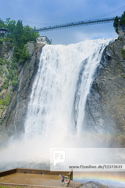 Canada  Province of Quebec. In the neighborhood of Quebec: the Montmorency Falls  83 meters high