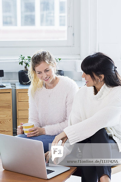 Women using laptop