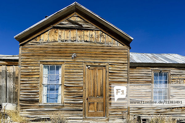 Decrepit rustic wooden building
