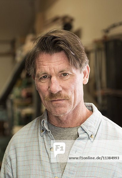 Portrait of serious Caucasian man