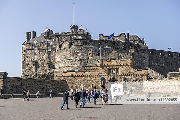 Edinburgh Castle  Edinburgh  Schottland  Vereinigtes Königreich  Europa