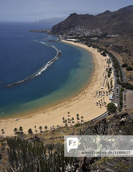 Playa de las Teresitas  Strand  San Andres  Teneriffa  Kanarische Inseln  Spanien  Europa