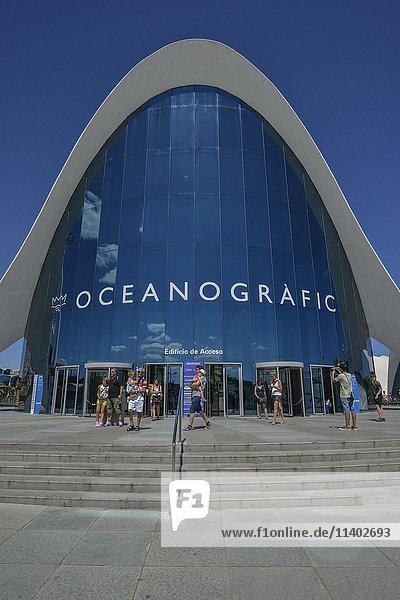 L'Oceanogràfic  Ozeaneum  Ciudad de las Artes y de las Ciencias  Valencia  Spanien  Europa
