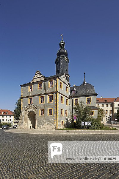 Castle tower  Weimar  Thuringia  Germany  Europe