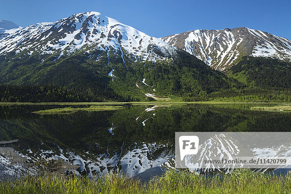 'Tern Lake  Tern Lake Junction at mile 37 Seward Highway; Alaska  United States of America'