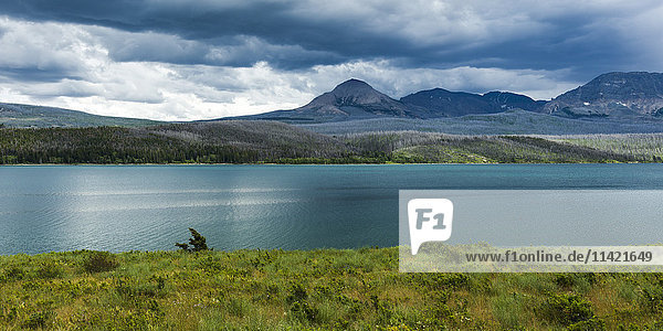 'Saint Mary Lake  Glacier National Park; Montana  United States of America'