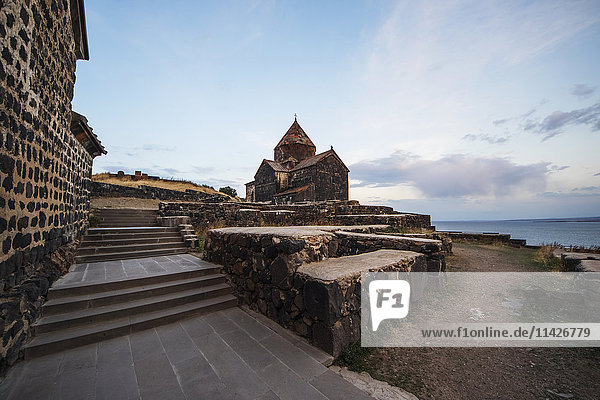 'Surp Arakelots (Holy Apostles Church) of the Sevanavank (Sevank Monastery) overlooking Lake Sevan; Gegharkunik Province  Armenia'