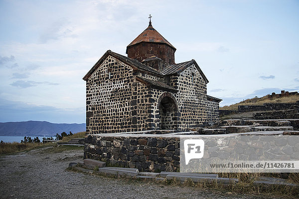 'Surp Astvatsatsin (Holy Mother of God Church) of the Sevanavank (Sevank Monastery) overlooking Lake Sevan; Gegharkunik Province  Armenia'