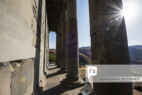 'Columns of the Temple of Garni  Azat Valley; Garni  Kotayk Province  Armenia'